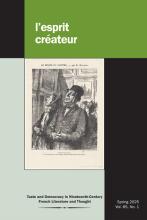 l'esprit créateur cover Volume 65, Number 1, Spring 2025