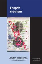 l'esprit créateur cover Volume 65, Number 2, Summer 2025